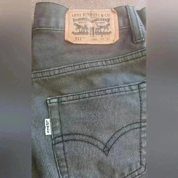 Levi's 511 Slim Grey Jeans  Boys Size 10 Reg W25 L25 - Picture 3 of 6